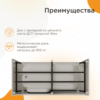 Ванна для людей с частичной утратой опорно-двигательных функции Radomir Грасс 2 в Казани