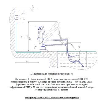 Подъемник малый для опускания пациента в бассейн в Казани