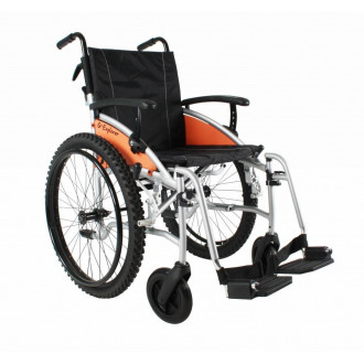 Кресло-коляска с ручным приводом Excel G-Lite Pro 24 с широкими приводными колёсами в Казани